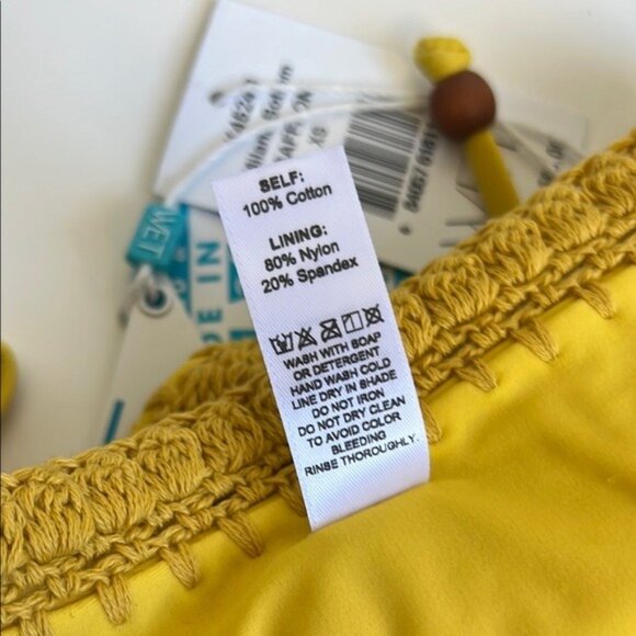 NWT WET SWIMWEAR Crochet Milana Bikini Bottom in Saffron - XS - Picture 5 of 5